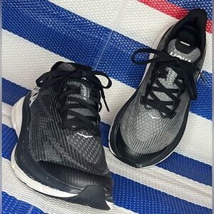 ✨🎉 Hoka One One Clifton 9 Athletic  Work Casual Running Shoes Black Size 3.5 MD